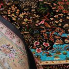 Svilena preproga Golrokh modra 100x150 Iranska svilena preproga iz viskoze