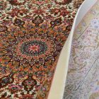 Svilena preproga Helya cream 100x150 visokokakovostna viskozna svilena preproga iz Irana