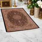 Svilena preproga Helya modra 100x150 perzijska preproga iz viskozne svile