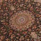 Svilena preproga Helya modra 100x150 perzijska preproga iz viskozne svile