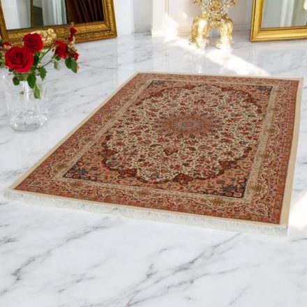 Svilena preproga Helya cream 80x120 Iranska svilena preproga iz viskoze