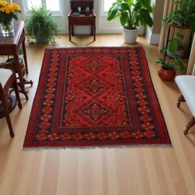 Afghan Kargai preproga 100x140 cm – orientalska ročno izdelana preproga