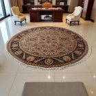 Okrogla preproga Isfahan 305x306 ročno vozlana perzijska preproga