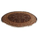 Okrogla preproga Isfahan 310x313 ročno vozlana perzijska preproga