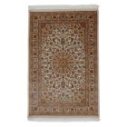 Svilena preproga Negin cream 100x150 visokokakovostna viskozna svilena preproga iz Irana
