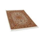 Svilena preproga Negin cream 100x150 visokokakovostna viskozna svilena preproga iz Irana