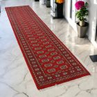 Tekač preproga bordo Bukhara 78x313 ročno vozlana preproga za hodnik