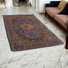Svilena preproga Mojan svetlo modra 150x225 perzijska preproga iz viskozne svile