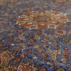 Svilena preproga Mojan svetlo modra 150x225 perzijska preproga iz viskozne svile