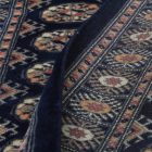 Tekač preproga modra Bukhara 82x305 ročno vozlana preproga za hodnik