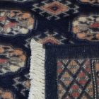 Tekač preproga modra Bukhara 82x305 ročno vozlana preproga za hodnik