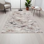 Moderna preproga bež rjava modra NADIM 140x200 strojno izdelana preproga