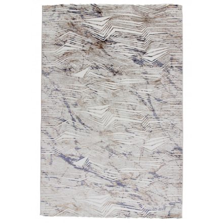 Moderna preproga bež rjava modra NADIM 80x150 strojno izdelana preproga