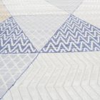 Moderna preproga bež rjava modra MELIS 140x200 strojno izdelana preproga