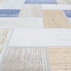 Moderna preproga siva modra rjava SAMI 140x200 strojno izdelana preproga