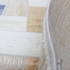 Moderna preproga siva modra rjava SAMI 140x200 strojno izdelana preproga