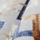 Moderna preproga siva rjava modra AMIR 80x150 strojno izdelana preproga