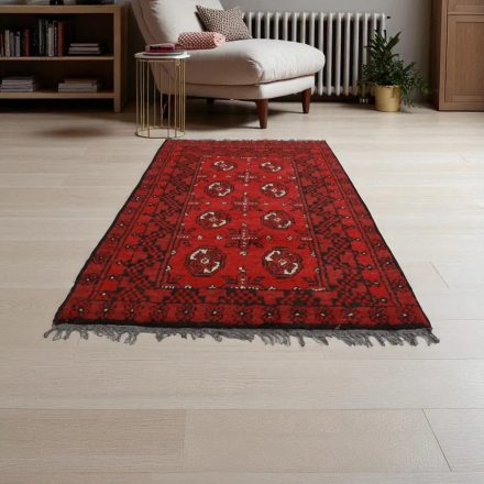Orientalska preproga bordo Aqchai 74x116 ročno vozlana preproga