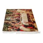 Svilena preproga Zadnja večerja 80x120 cm – viskozna iranska preproga z verskim motivom