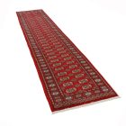 Tekač preproga bordo Bukhara 80x372 ročno vozlana preproga za hodnik