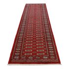 Tekač preproga bordo Bukhara 81x366 ročno vozlana preproga za hodnik