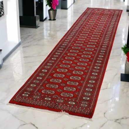 Tekači preproga bordo Bukhara 79x362 ročno vozlana preproga za hodnik