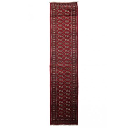 Tekači preproga bordo Bukhara 82x359 ročno vozlana preproga za hodnik