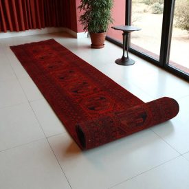 Tekač preproga Afghan 99x887 orientalska preproga za hodnik