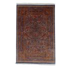 Svilena preproga Golara temno modra 150x225 visokokakovostna viskozna svilena preproga iz Irana