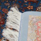 Svilena preproga Negar temno modra 80x120 perzijska preproga iz viskozne svile