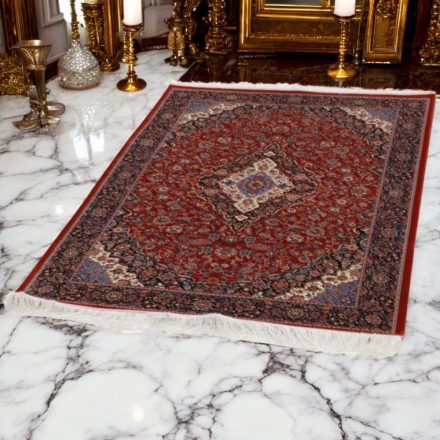 Svilena preproga Sialk opečnato rdeča 100x150 perzijska preproga iz viskozne svile