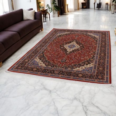 Svilena preproga Sialk opečnato rdeča 180x270 Iranska svilena preproga iz viskoze