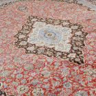 Svilena preproga Sialk opečnato rdeča 180x270 Iranska svilena preproga iz viskoze