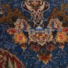 Svilena preproga Gazelle temno modra 150x225 Iranska svilena preproga iz viskoze