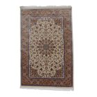 Svilena preproga Reihan 150x225 cm – krem viskozna preproga vrhunske kakovosti iz Irana