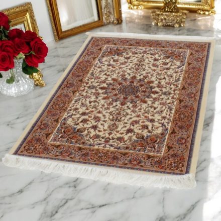 Svilena preproga Reihan cream 90x150 visokokakovostna viskozna svilena preproga iz Irana