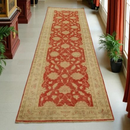 Tekači preproga Ziegler 103x354 cm – rdeče-bež ročno vozlana orientalska preproga