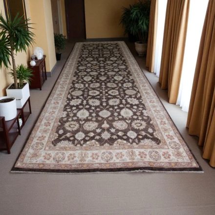 Tekači preproga Ziegler 184x608 cm – rjava-bež ročno vozlana orientalska preproga