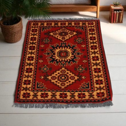 Preproga Afghan Caucasian Kargai 62x93 ročno izdelana orientalska preproga