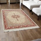 Perzijska preproga Isfahan 136x214 ročno vozlana iranska preproga za dnevno sobo