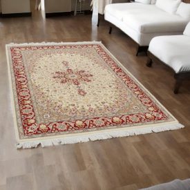   Perzijska preproga Isfahan 136x214 ročno vozlana iranska preproga za dnevno sobo