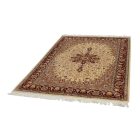 Perzijska preproga Isfahan 136x214 ročno vozlana iranska preproga za dnevno sobo