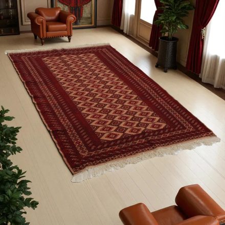 Preproga Pakistan rjava Jaldar 126x175 ročno vozlana orientalska preproga