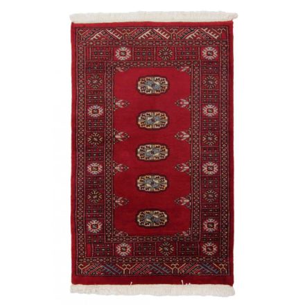 Pakistanska preproga bordo Bukhara 76x123 Ročno vozlana orientalska preproga