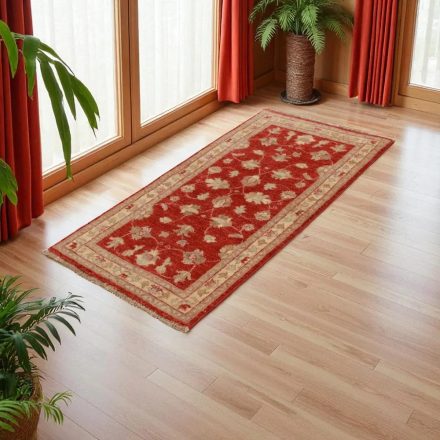 Ziegler preproga 145x73 cm – bež-bordo ročno vozlana orientalska preproga