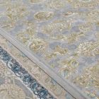 Perzijski preproga Nain siva 150x225 luksuzni preprogi iz akrila za dnevno sobo