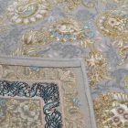 Perzijski preproga Nain siva 150x225 luksuzni preprogi iz akrila za dnevno sobo