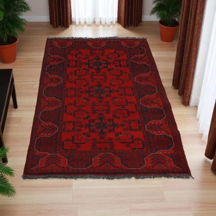 Preproga Afghan bordo Bukharai 187x82 ročno vozlana klasična preproga