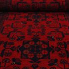 Preproga Afghan bordo Bukharai 187x82 ročno vozlana klasična preproga