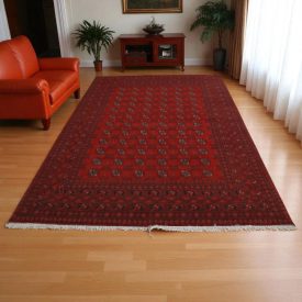 Orientalska preproga Aqchai 198x282 Afganistanska ročno vozlana preproga